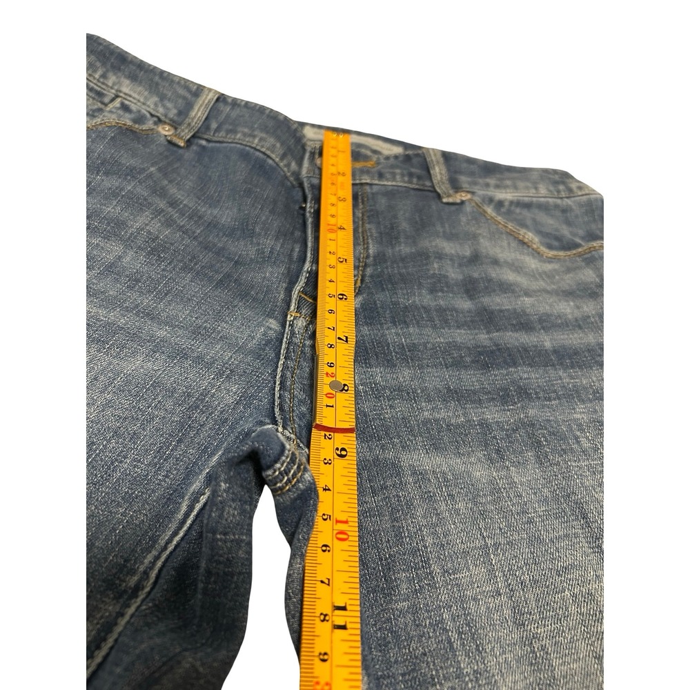 Chicos Platinum Denim Womens Blue Straight Leg Jeans Size 0 Medium Wash Stretch - Picture 6 of 7